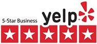Yelp 5-star business badge